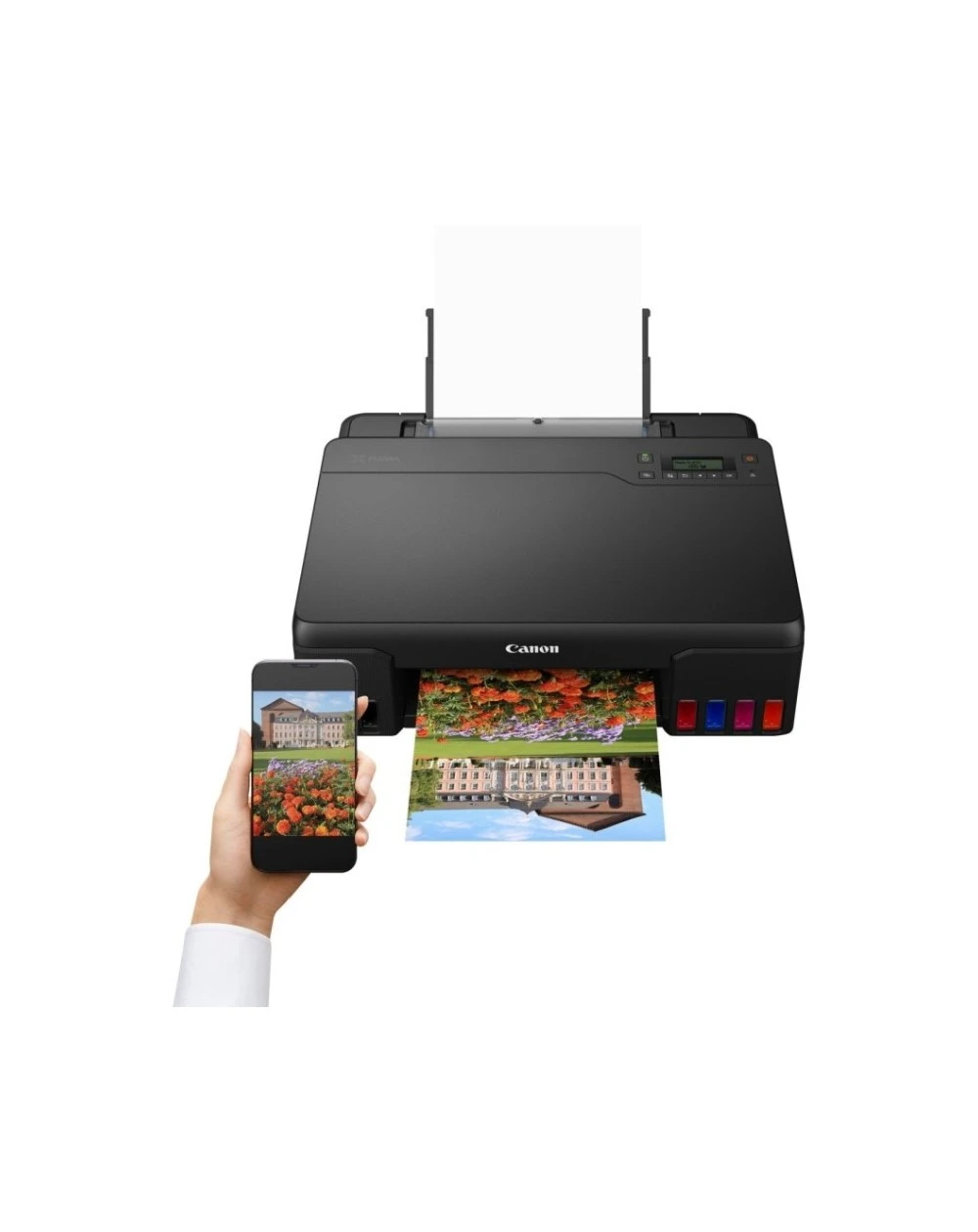 L'Imprimante Canon PIXMA G540 Jet d'encre à réservoirs (4621C009AA) est une imprimante performante et économique, conçue pour les utilisateurs à la recherche de solutions d'impression à faible coût. Grâce à sa technologie à réservoirs d'encre, elle permet d'imprimer des documents et des photos de haute qualité à des coûts réduits, tout en offrant une connectivité sans fil.